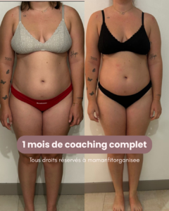 Perte de poids, avant/après, coaching personnalisé, sport et nutrition