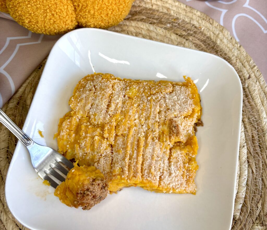 recette à base de potimarron, hachis parmentier au potimarron, faire manger des légumes aux enfants