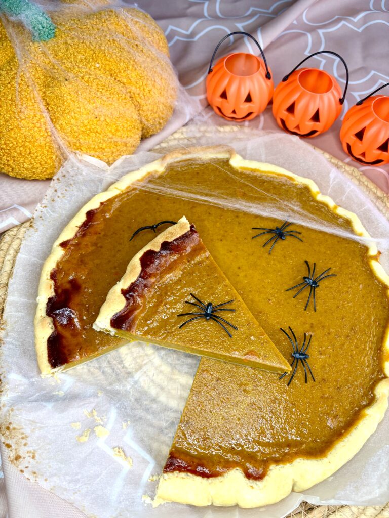 tarte au potimarron, tarte halloween